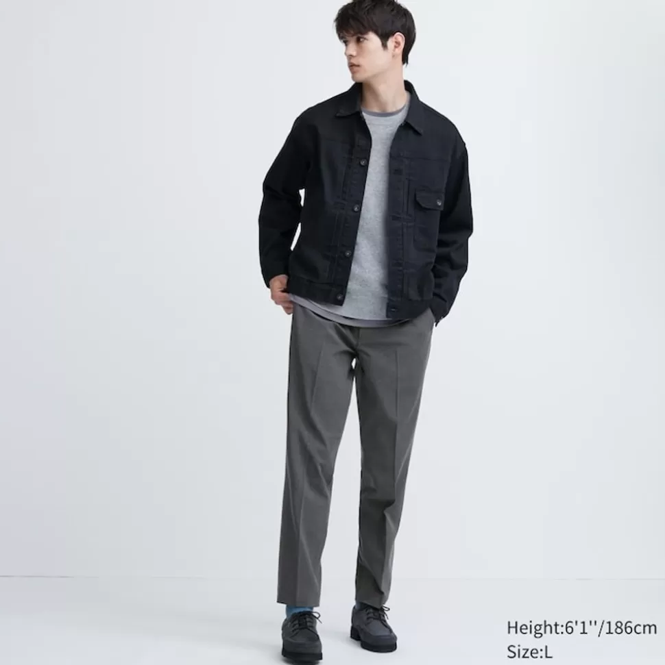 UNIQLO Hosen, Chinos & Jogginghosen*Smart Stoffhose In 7/8-Lange Und Wolloptik (Lang)