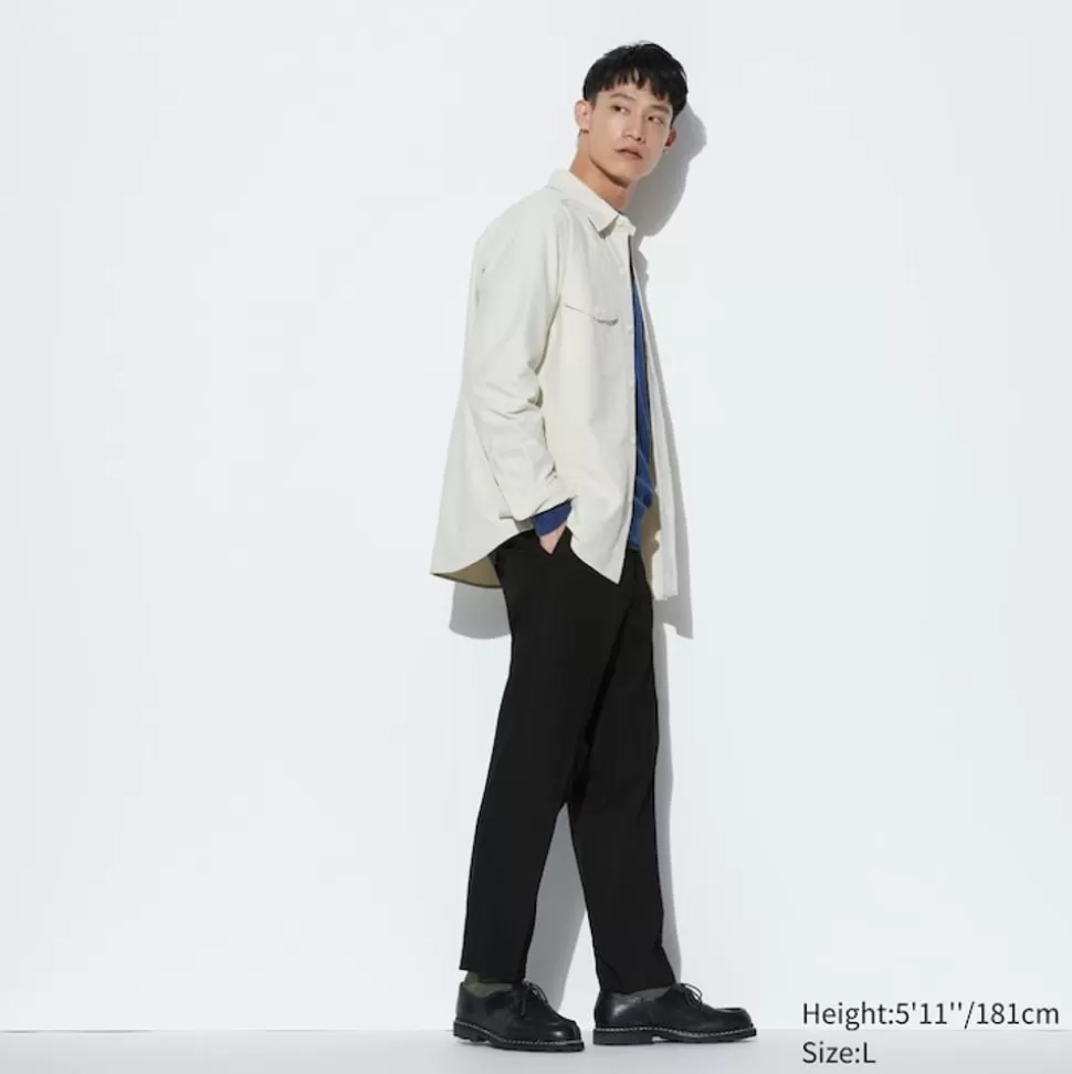 UNIQLO Hosen, Chinos & Jogginghosen*Smart Stoffhose In 7/8-Lange (Wolloptik)