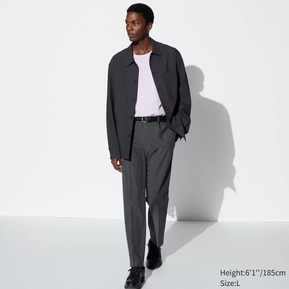 UNIQLO Hosen, Chinos & Jogginghosen*Smart Stoffhose In 7/8-Lange (Wolloptik, Lang)