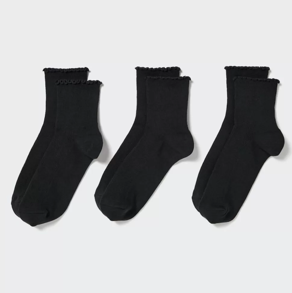UNIQLO Socken, Strumpfhosen & Leggings*Socken (3 Paar) Schwarz