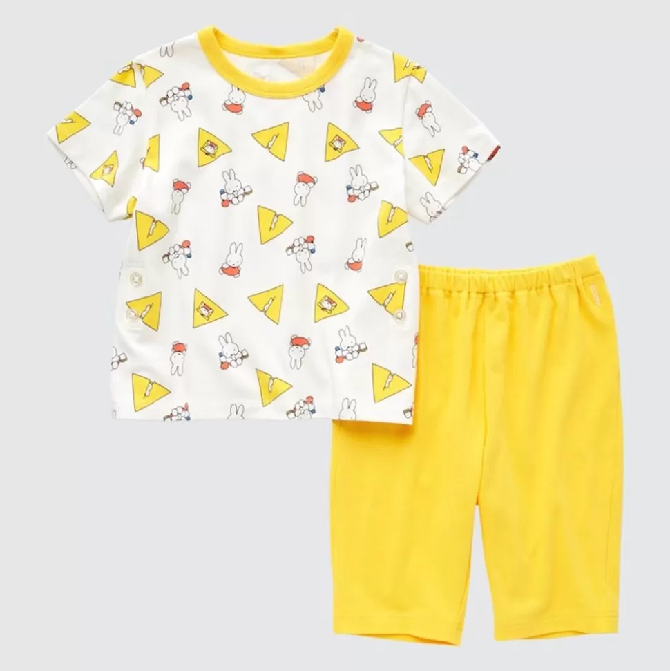 UNIQLO Pyjamas*The Picture Book Collection Ut Bedruckter Dry Kurzarm Pyjama Gelb