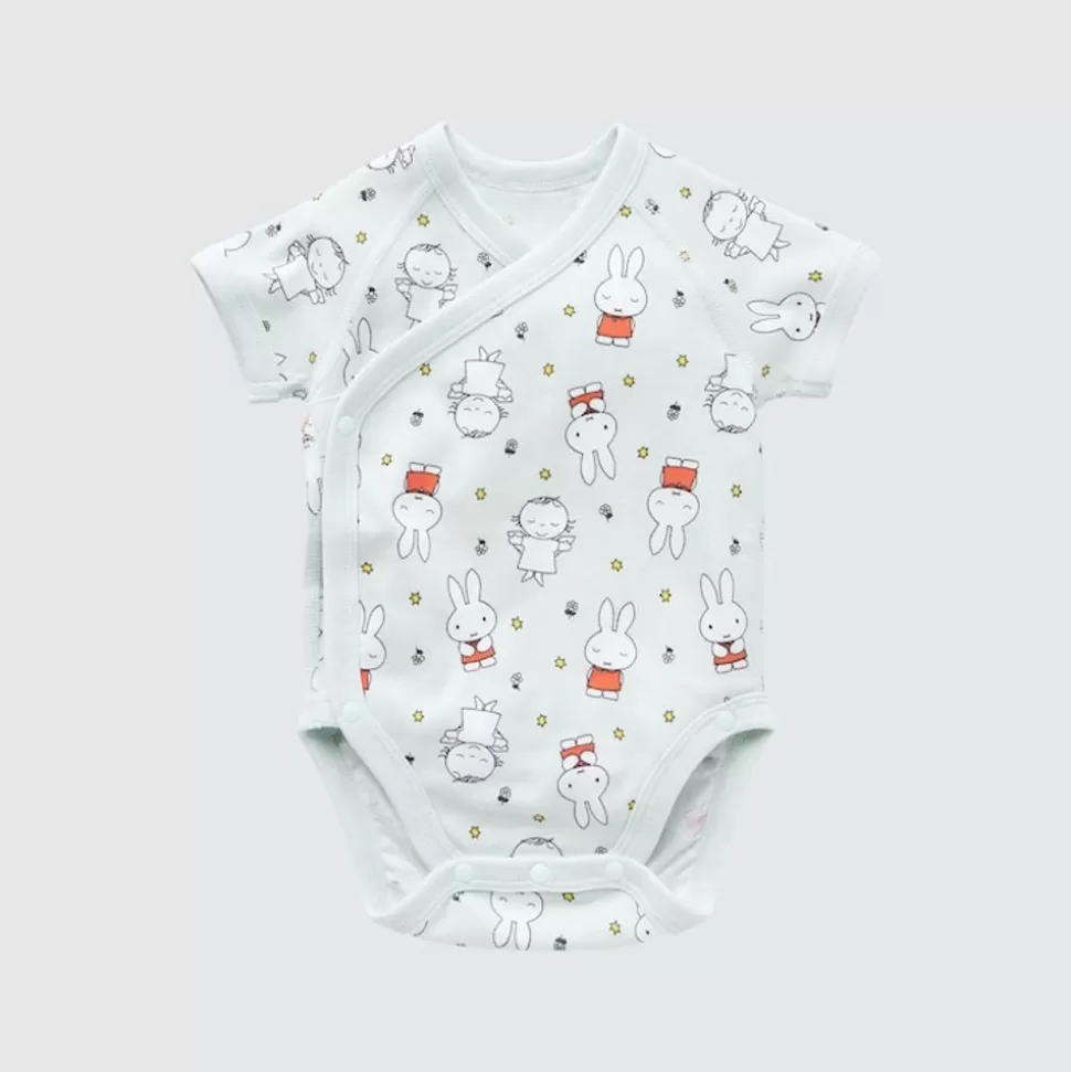 UNIQLO Strampler & Bodys*The Picture Book Collection Ut Bedruckter Kurzarm Body Hellgrun