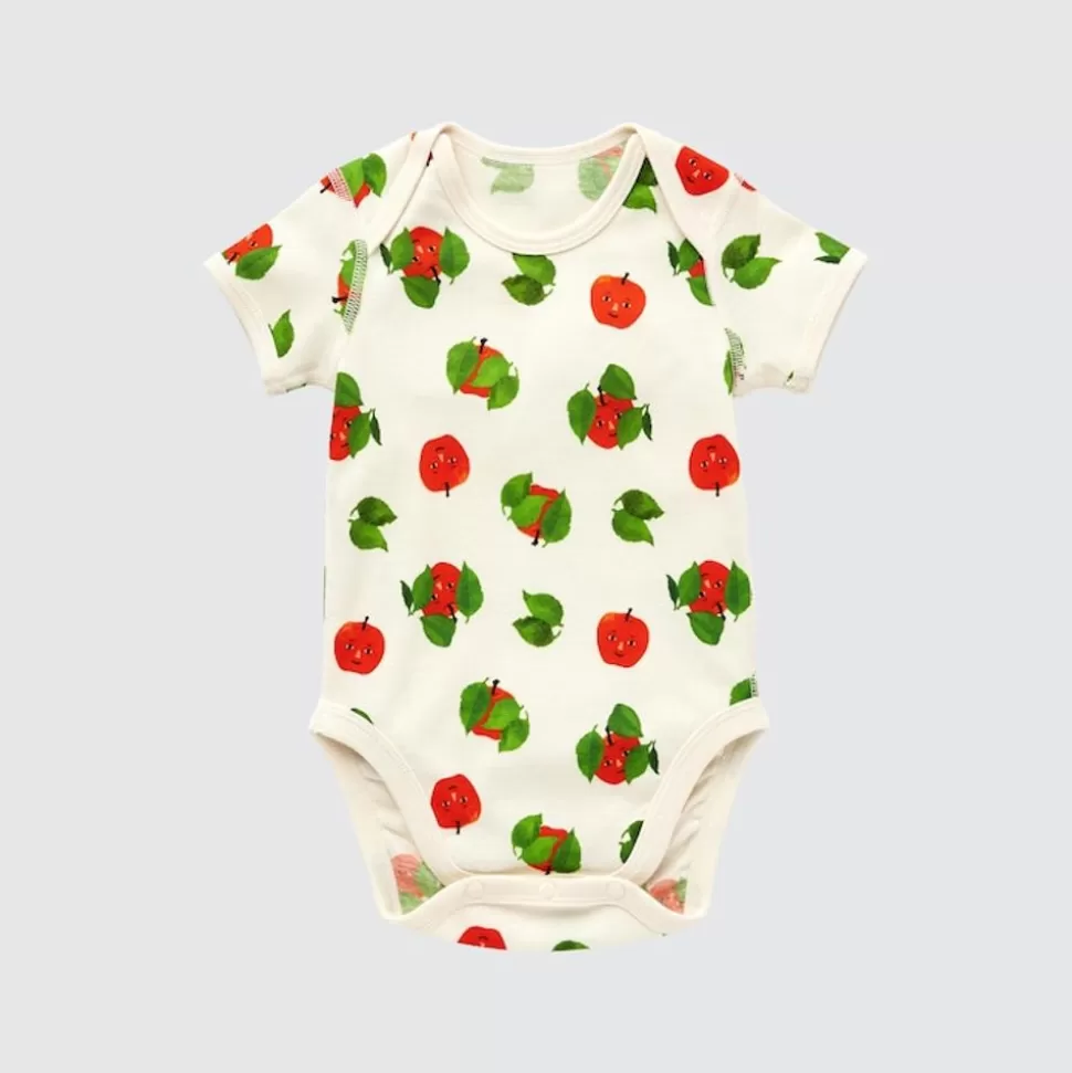 UNIQLO Strampler & Bodys*The Picture Book Collection Ut Bedruckter Kurzarm Body Grauweis