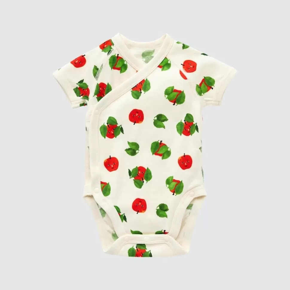 UNIQLO Strampler & Bodys*The Picture Book Collection Ut Bedruckter Kurzarm Body Grauweis