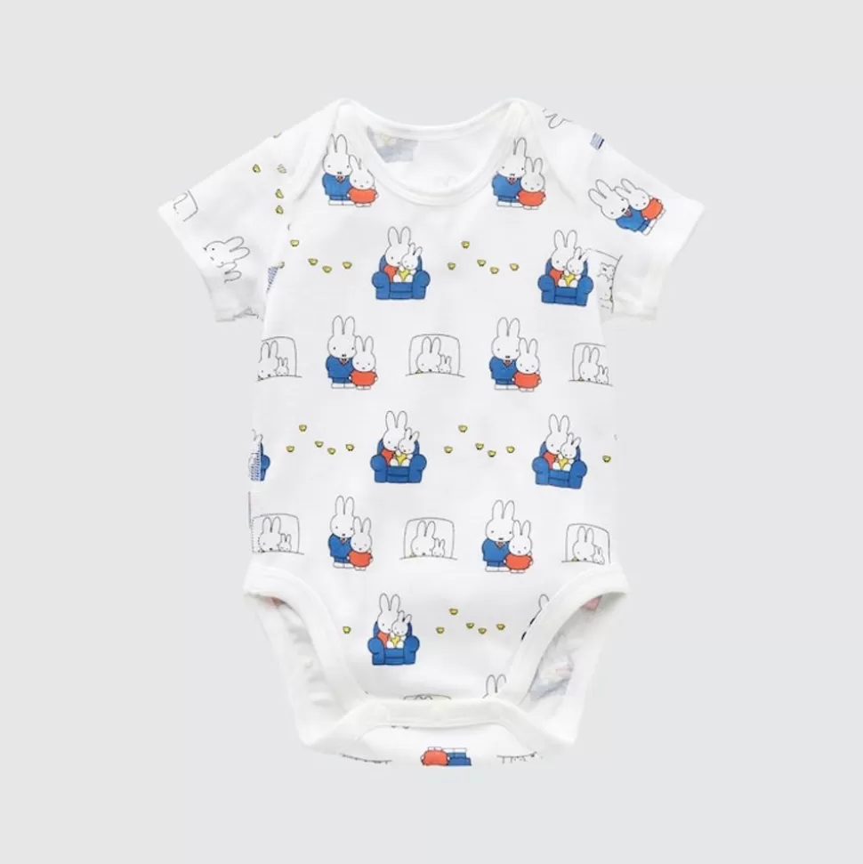 UNIQLO Strampler & Bodys*The Picture Book Collection Ut Bedruckter Kurzarm Body Weis