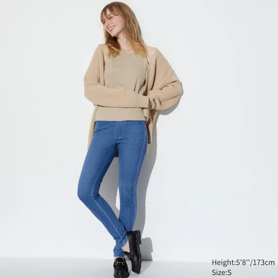 UNIQLO Hosen, Leggings & Jogginghosen*Ultra Stretch Denim Leggings (Lang) Blau