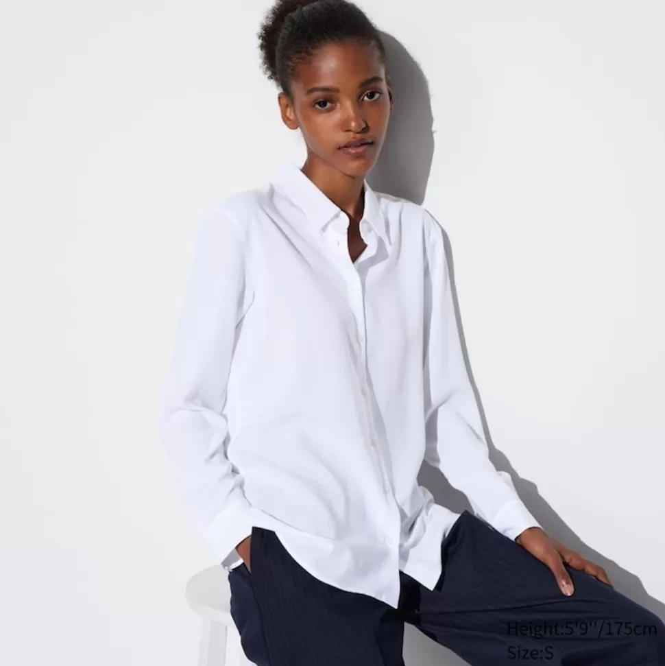 UNIQLO Hemden & Blusen*Viskose Langarm Bluse