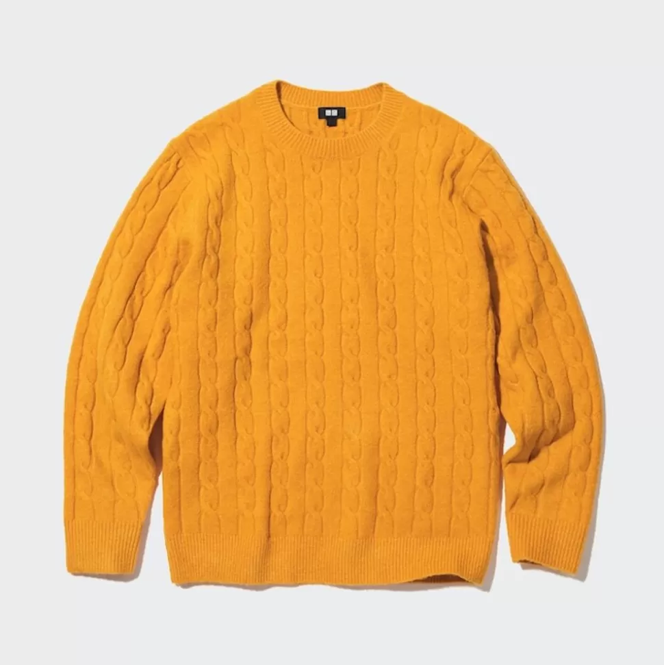 UNIQLO Pullover & Strickjacken*Weicher Souffle Strickpullover (Zopfstrickmuster)